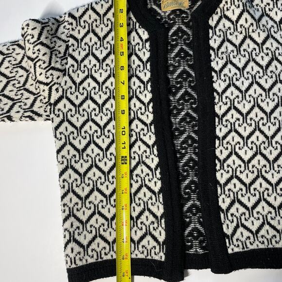 XS/s VTG 60s Billie Jo Sportswear Knit Sweater Sayelle Cardigan No Buttons - Picture 10 of 15